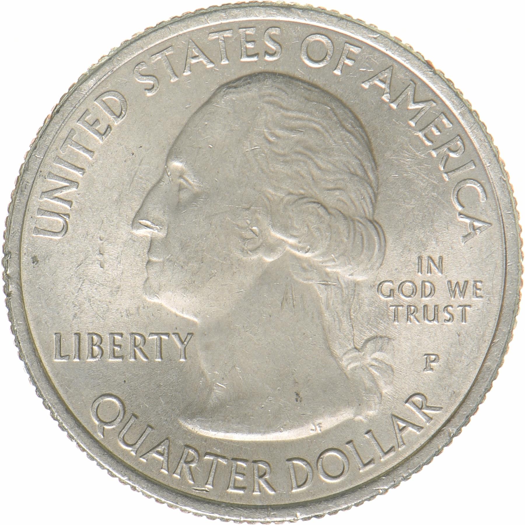 Estados Unidos | Moneda de 1/4 de dólar | Parque Histórico Nacional Saratoga | KM:601 | 2015