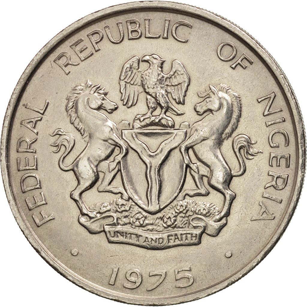 Nigeria | 25 Kobo Coin | Groundnuts | Km:11 | 1973 - 1975