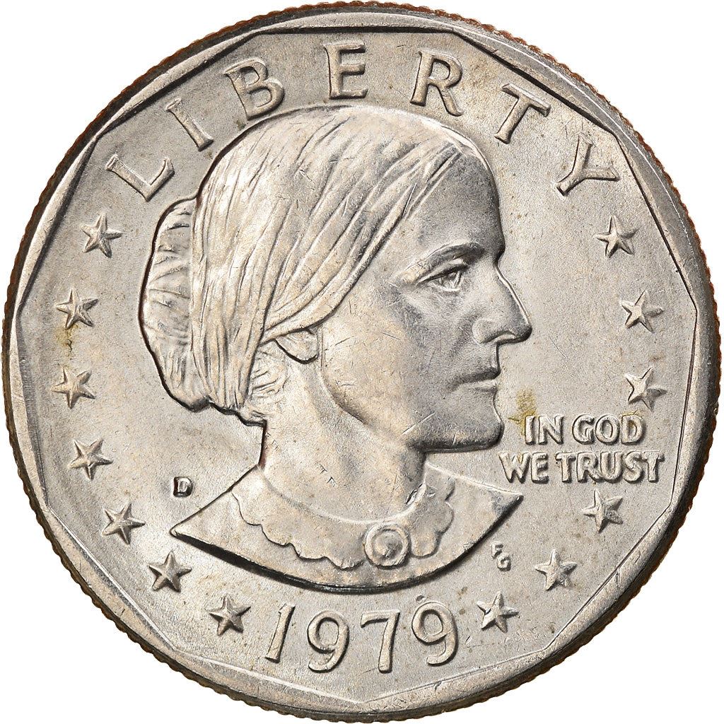 United States | American 1 Dollar Coin | Susan B. Anthony | Apollo 11 | KM207 | 1979 - 1999