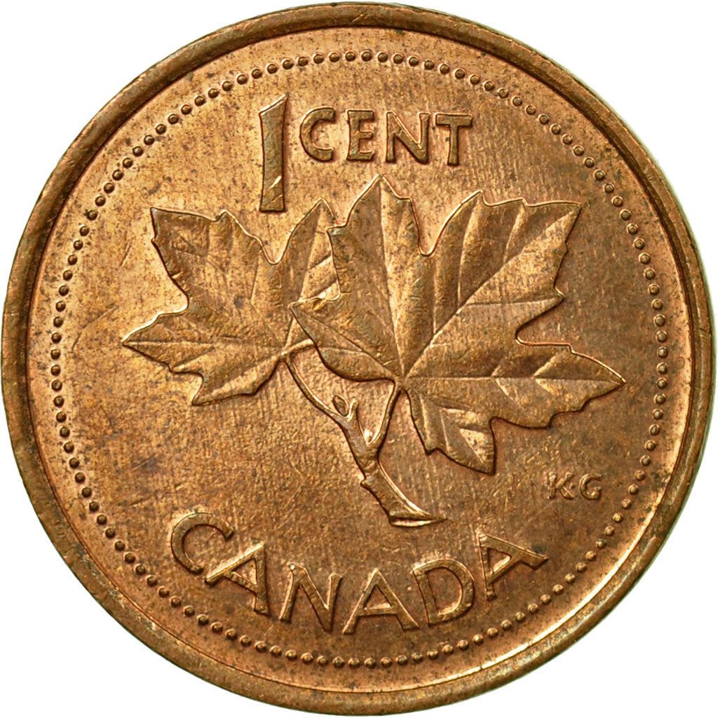 Canada | 1 Cent Coin | Copper plated zinc | Golden Jubilee | KM:445 | 2002