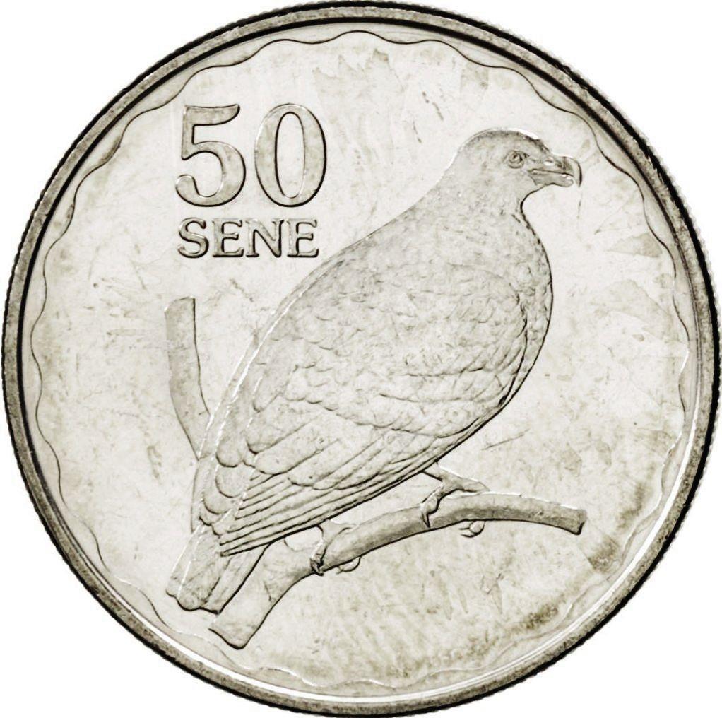 Samoa | 50 Sene Moneta | Tui Atua Tupua Tamasese Efi | Balandis | KM:170 | 2011 - 2015
