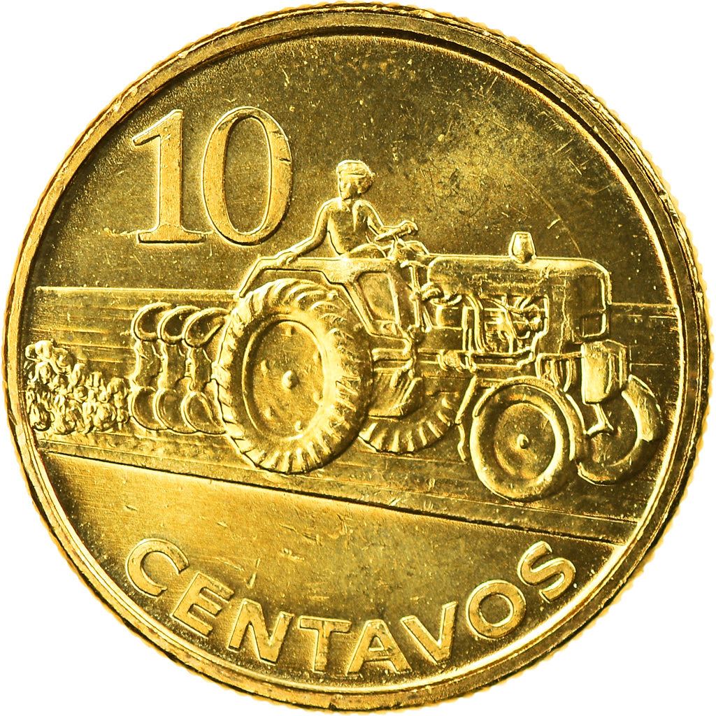 Mozambique | 10 Centavos Coin | Farmer | Tractor | Km:134 | 2006