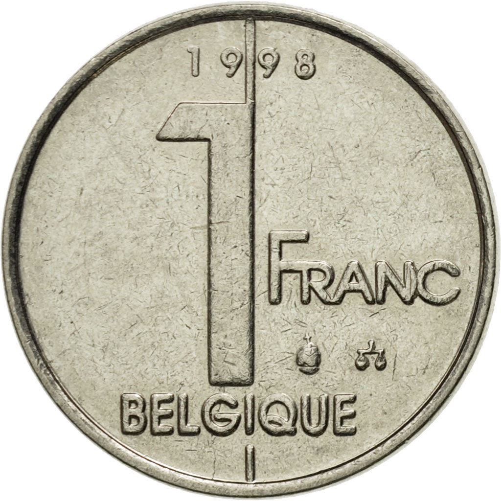 Belgian Coin 1 Franc - Albert II Belgique | Angel | Privy | Scales | KM187 | 1994 - 2001