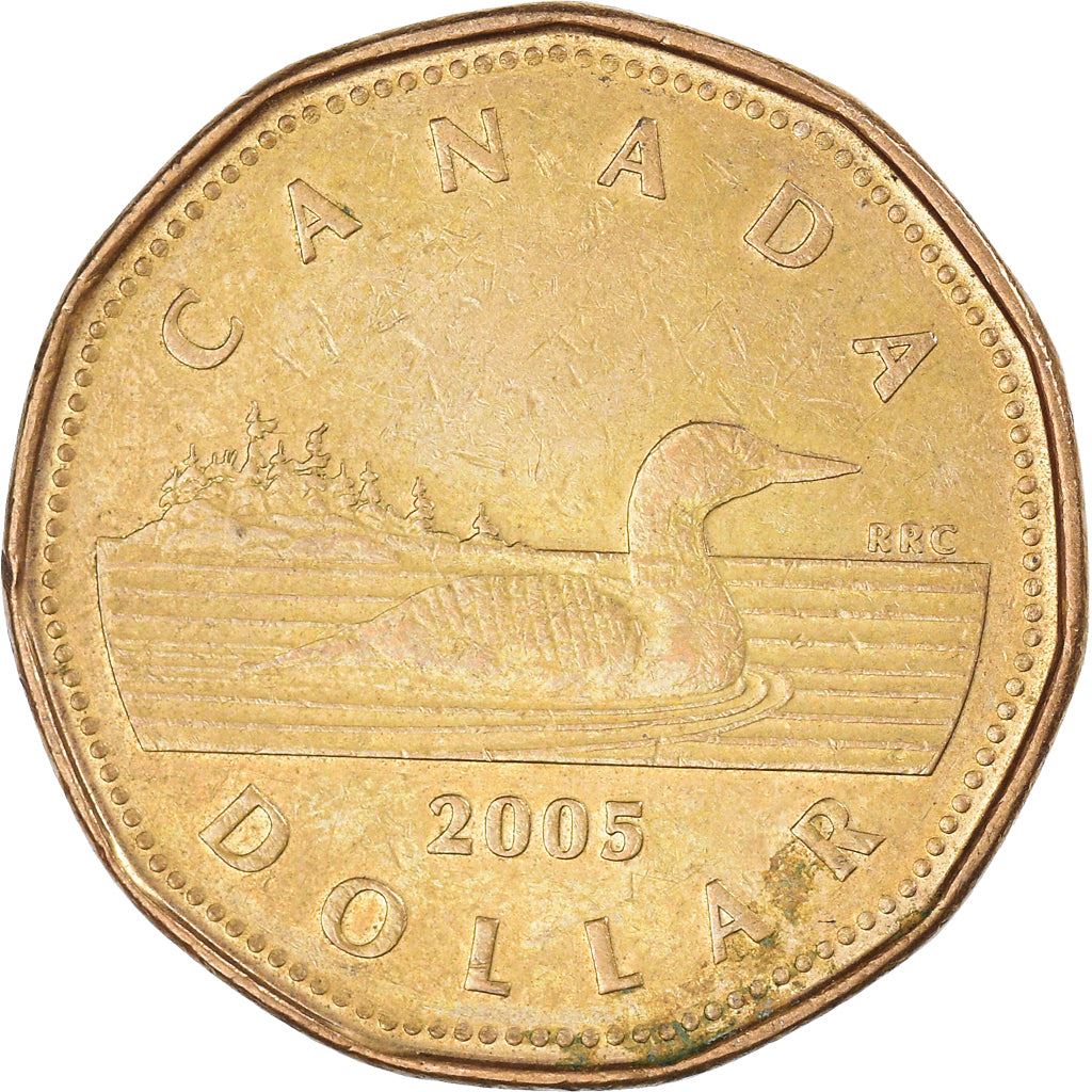 Canada | 1 Dollar Coin | Bronze plated nickel | 4th portrait | KM:495 | 2003-2012