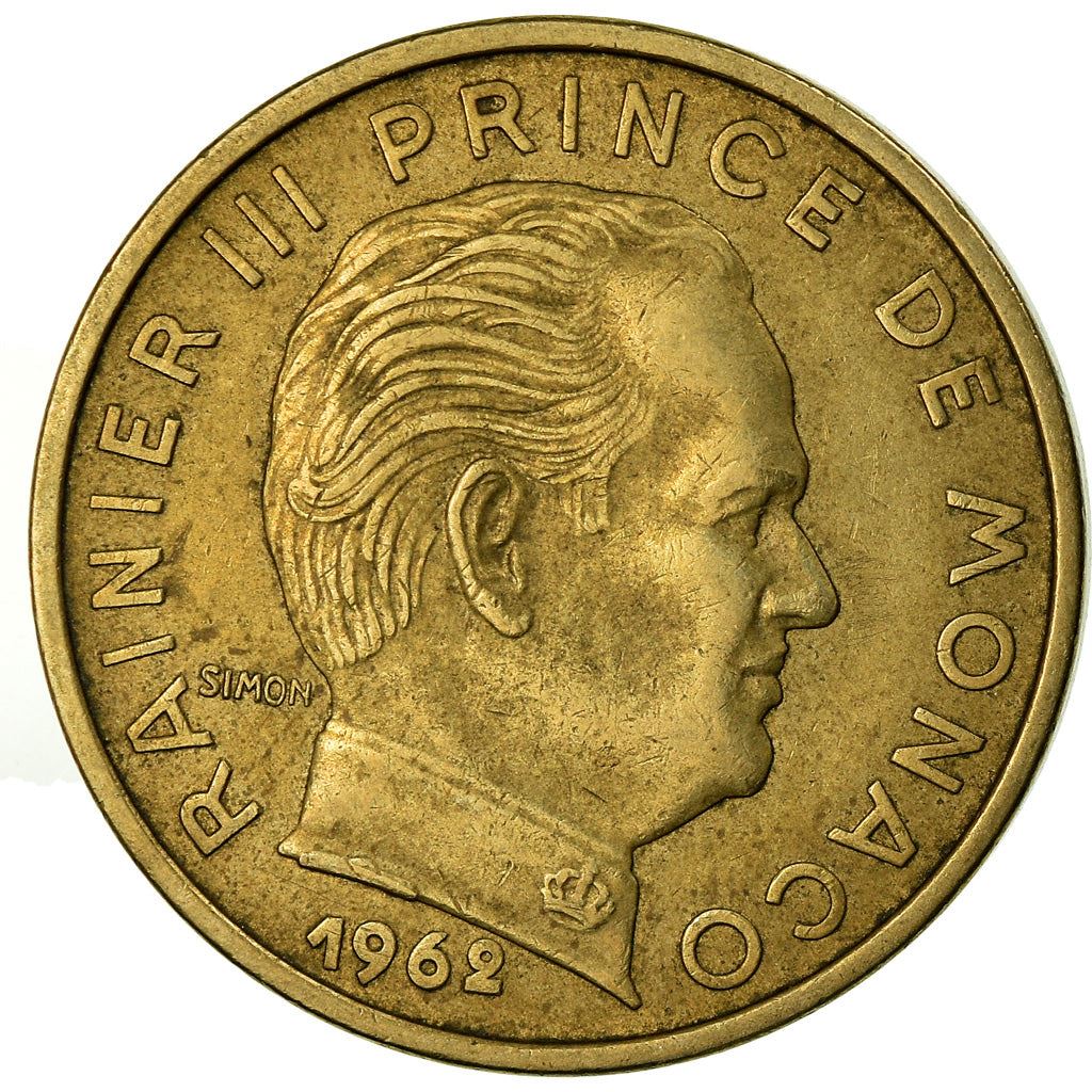 Monaco | 50 Centimes Coin | Rainier III | Km:144 | 1962