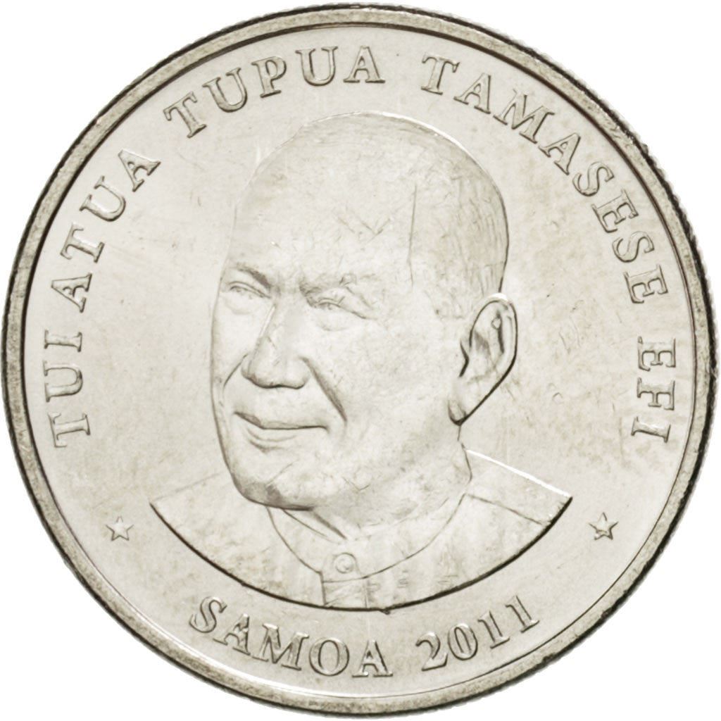 Samoa | 10 Sene Coin | Tui Atua Tupua Tamasese Efi | Fautasi Canoe Racers | KM:168 | 2011 - 2015