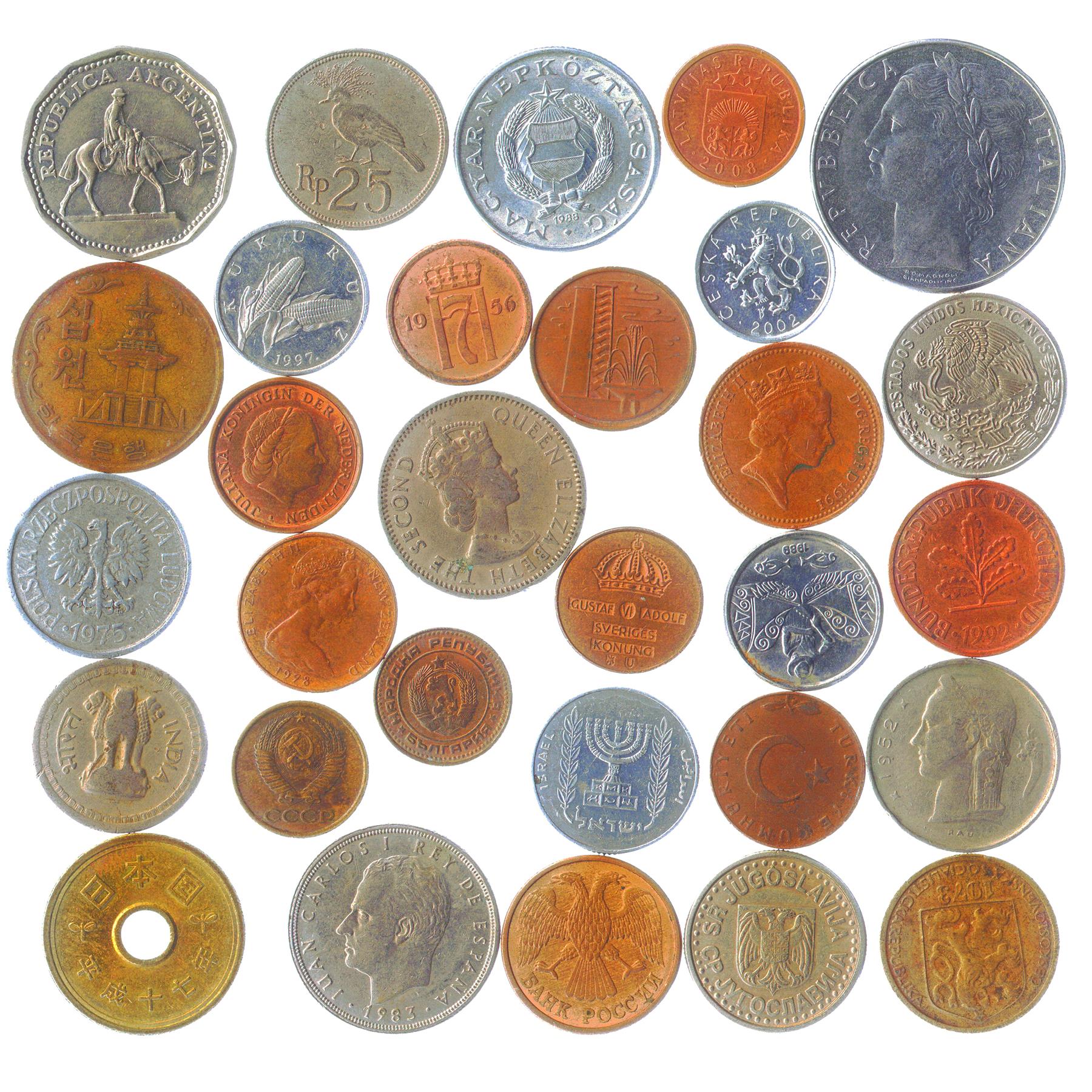 Different Coins From Different Countries Mix | 1 Coin = 1 Country | Maximal Variety