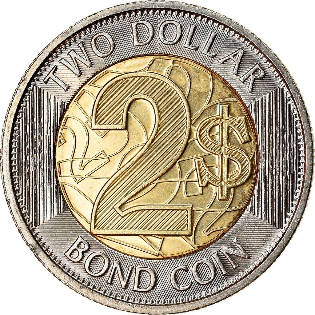 Zimbabwe | 2 Dollars Coin | Bond Coin | Km:22 | 2018