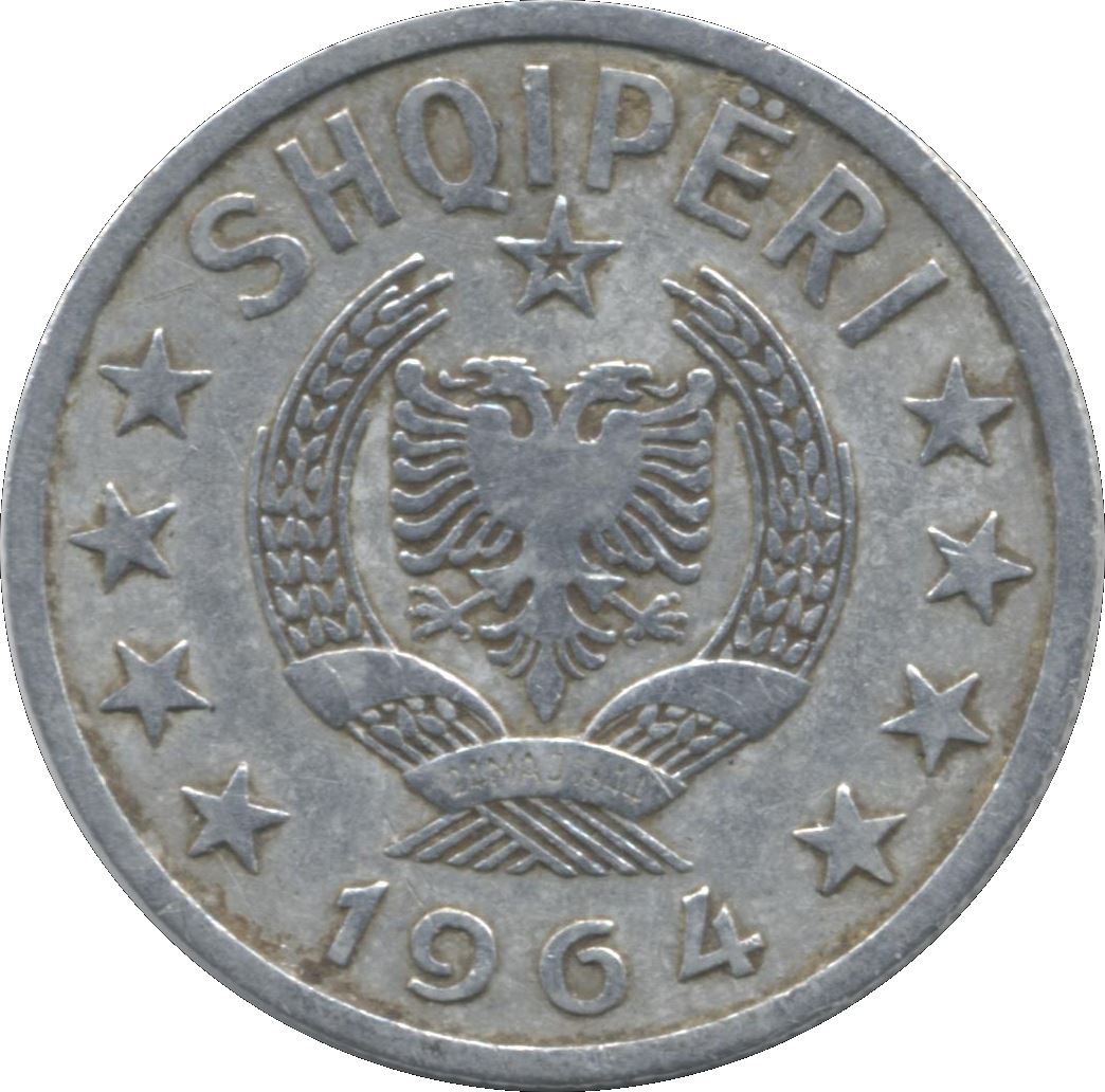 Albanian 20 Qindarka Coin | Star | KM41 | 1964