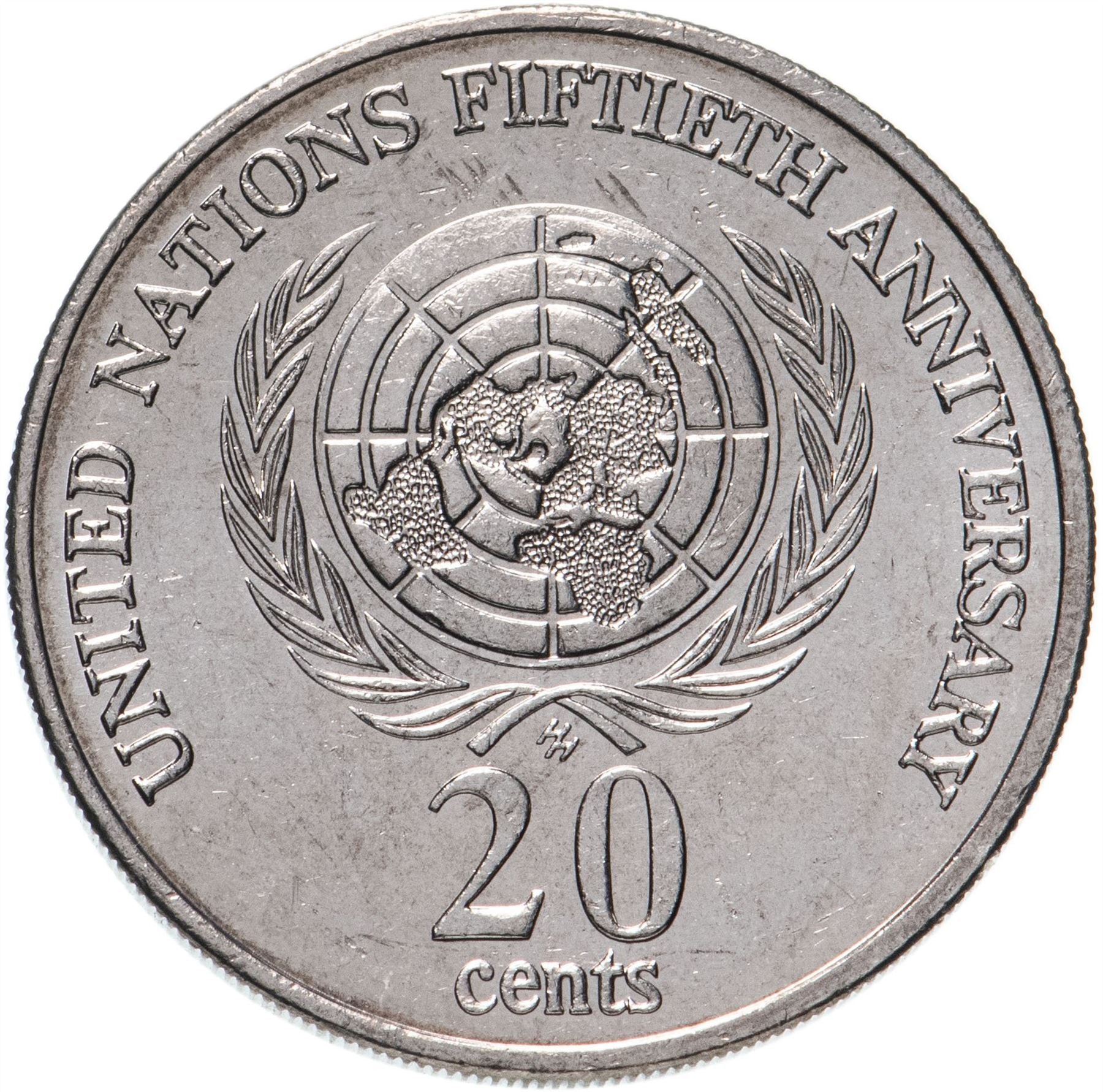 Australia | Moneta da 20 centesimi | Nazioni Unite | Km:295 | 1995