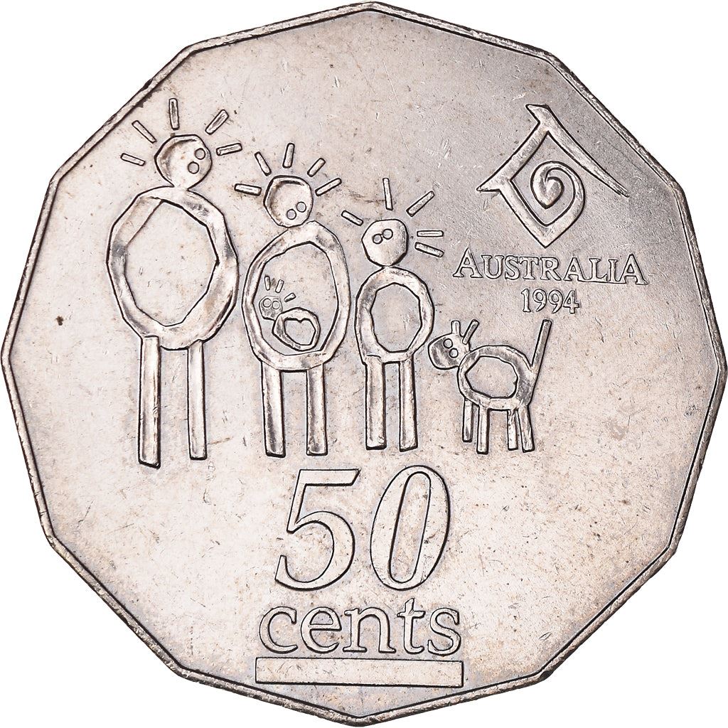 Australia | 50 Cents Coin | Year of the Family | KM:257 | 1994