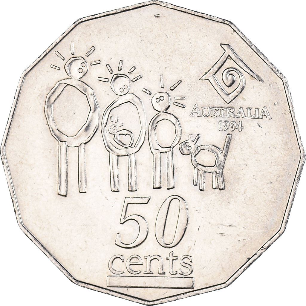 Australia | 50 Cents Coin | Year of the Family | KM:257 | 1994