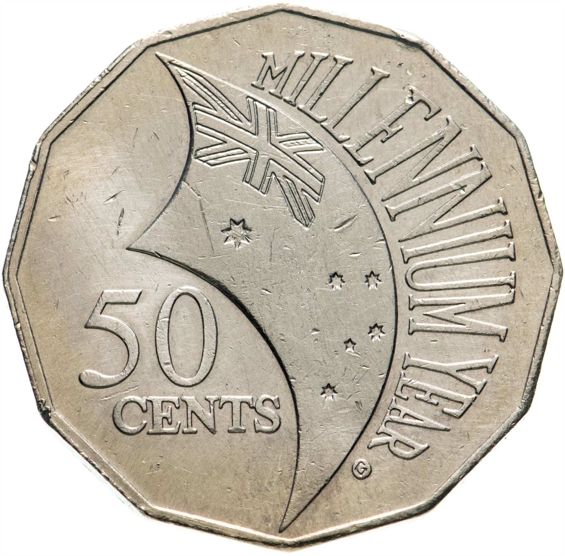 Australia | 50 Cents Coin | Millennium Year | Km:488.1 | 2000