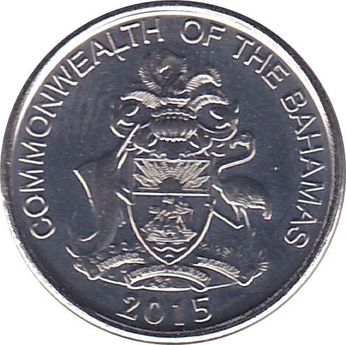 Bahamas | Moneda de 5 centavos | Piña | Flamenco | Marlín | KM221 | 2015 - 2016