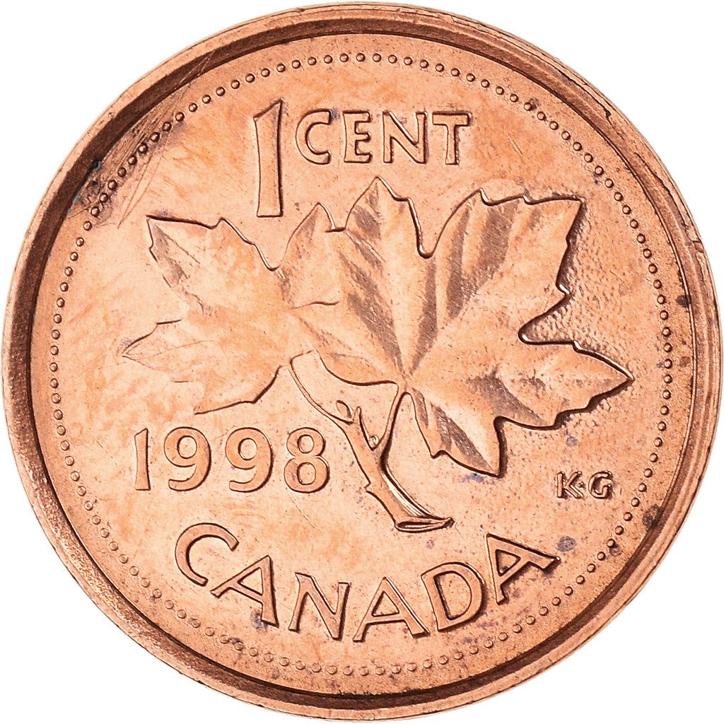 Canada Coin Canadian 1 Cent | Queen Elizabeth II | Maple Leaf | KM289 | 1997 - 2003