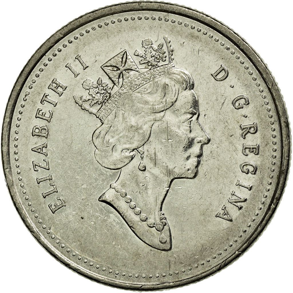 Canada | 25 Cents Coin | Nickel | 3rd portrait | KM:184 | 1990-2001