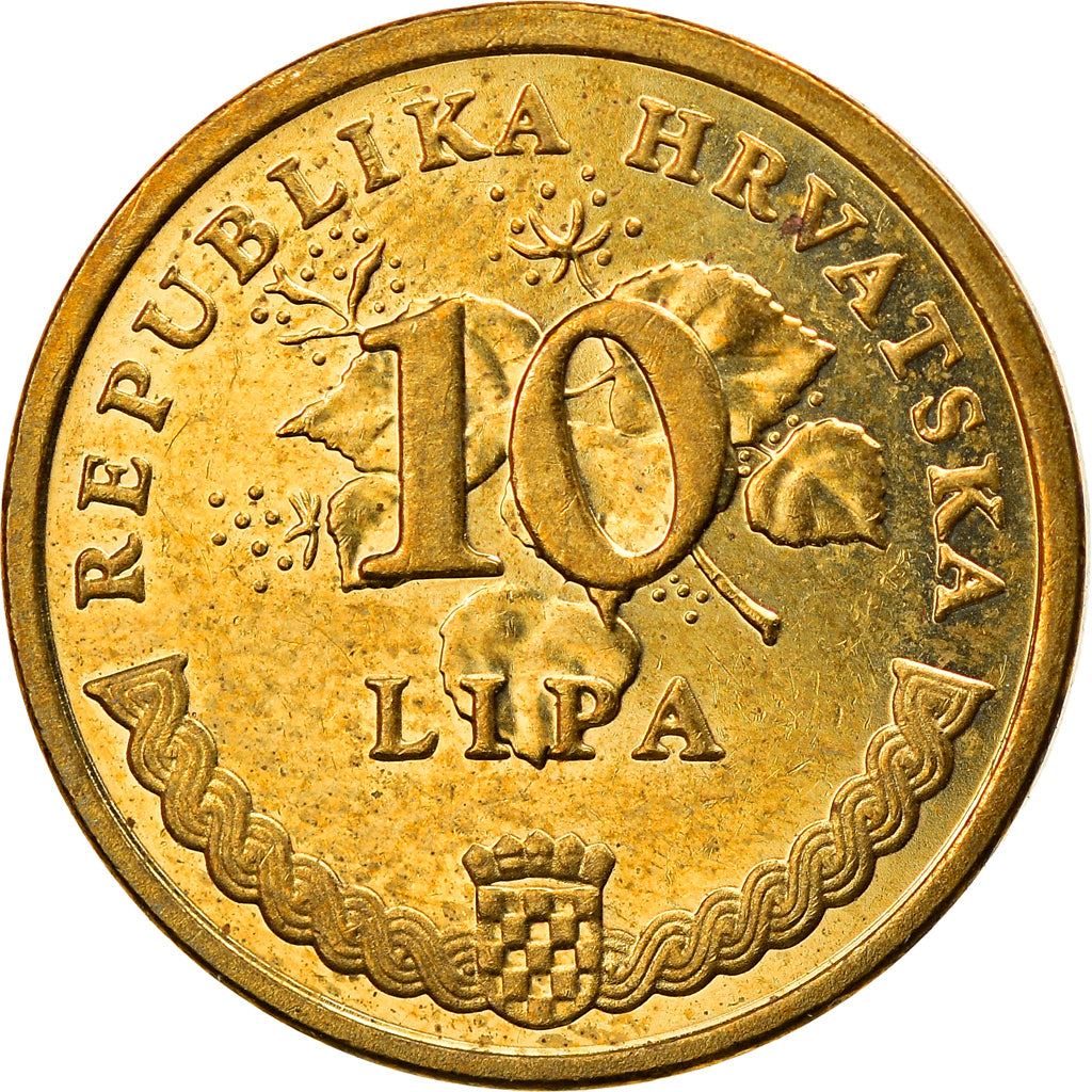 Croatia Coin Croatian 10 Lipa | Tobacco Plant | KM16 | 1994 - 2020