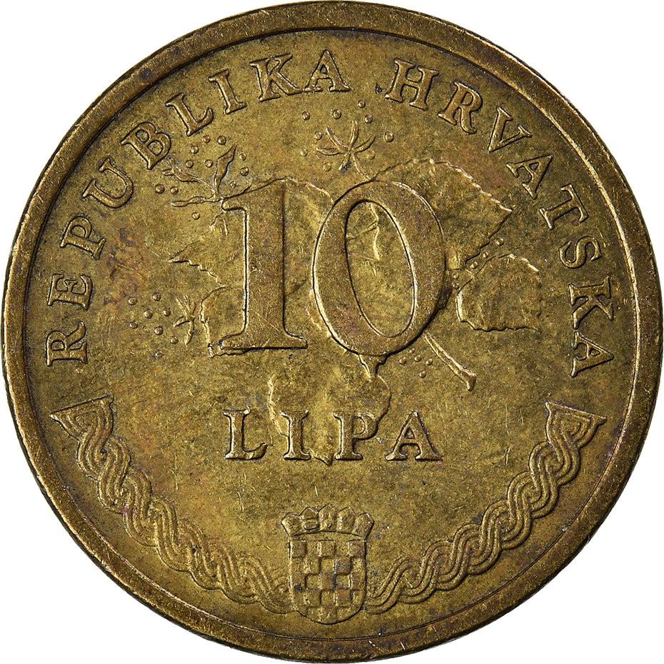 Croatia Coin Croatian 10 Lipa | Tobacco Plant | KM16 | 1994 - 2020