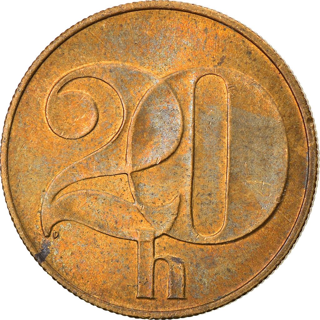 Czechoslovakia | 20 Haleru Coin | CSFR state shield | Km:143 | 1991 - 1992
