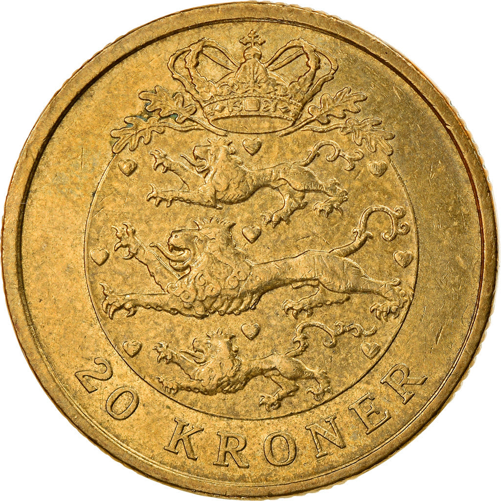 Denmark | 20 Kroner Coin | Margrethe II | Km:891 | 2003 - 2010