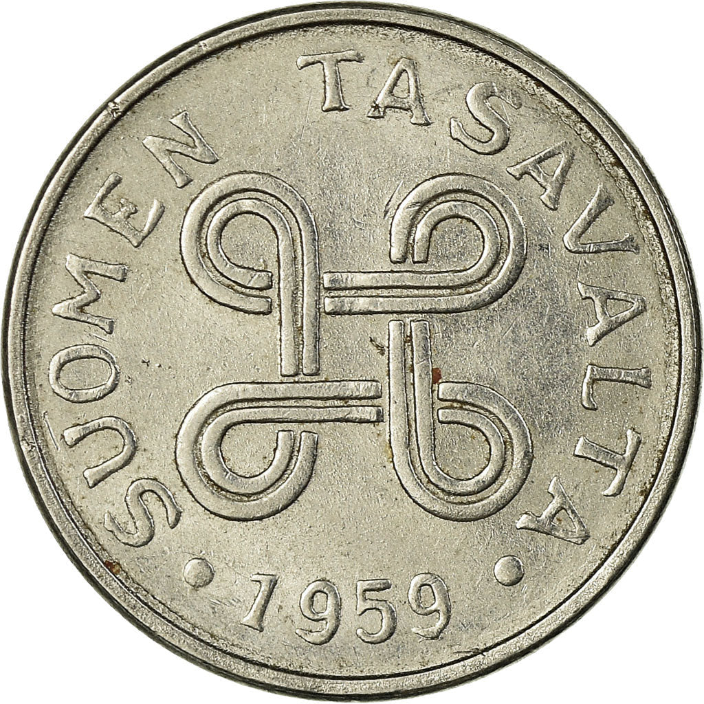 Finland Coin Finnish 1 Markka | Saint Hannes Cross | KM36a | 1953 - 1962