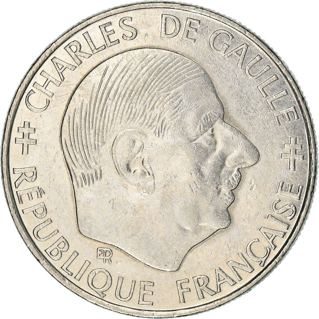 French Coin 1 Franc | Charles de Gaulle | KM963 | France | 1988