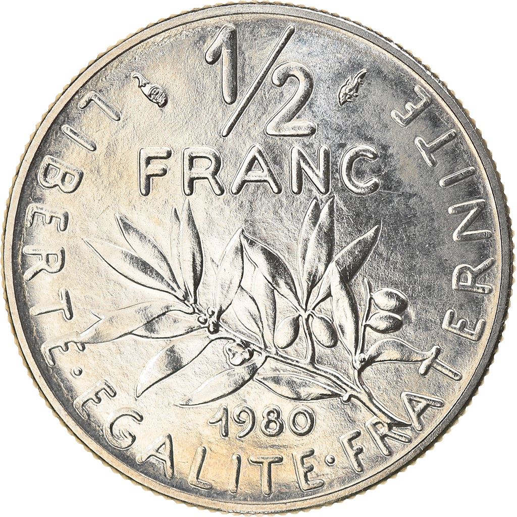 French Coin ½ Franc | signature O. Roty | KM931.1 | France | 1964 - 2001