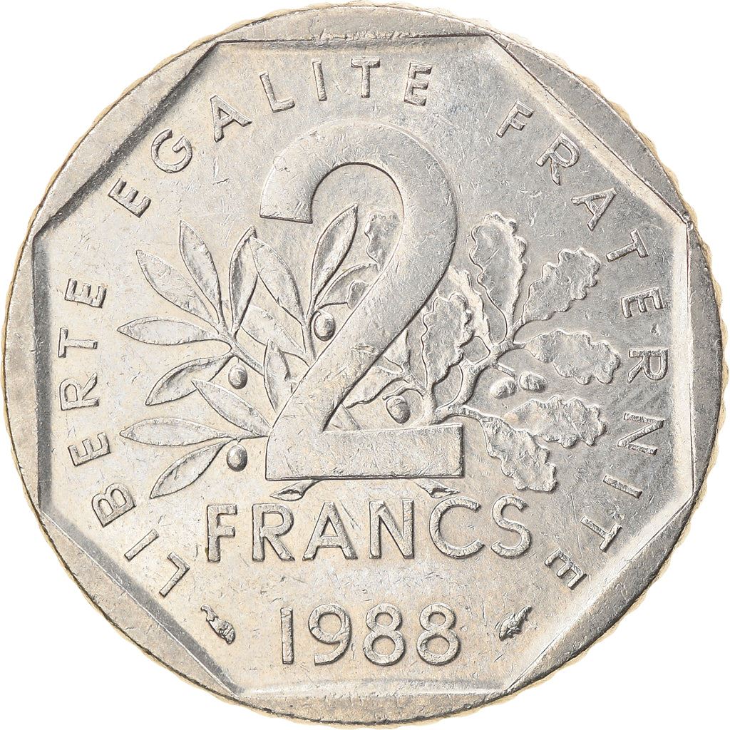 French Coin 2 Francs | KM942.1 | France | 1977 - 2001