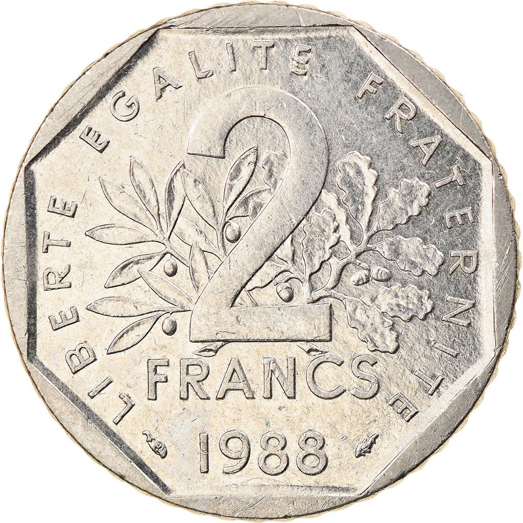 French Coin 2 Francs | KM942.1 | France | 1977 - 2001