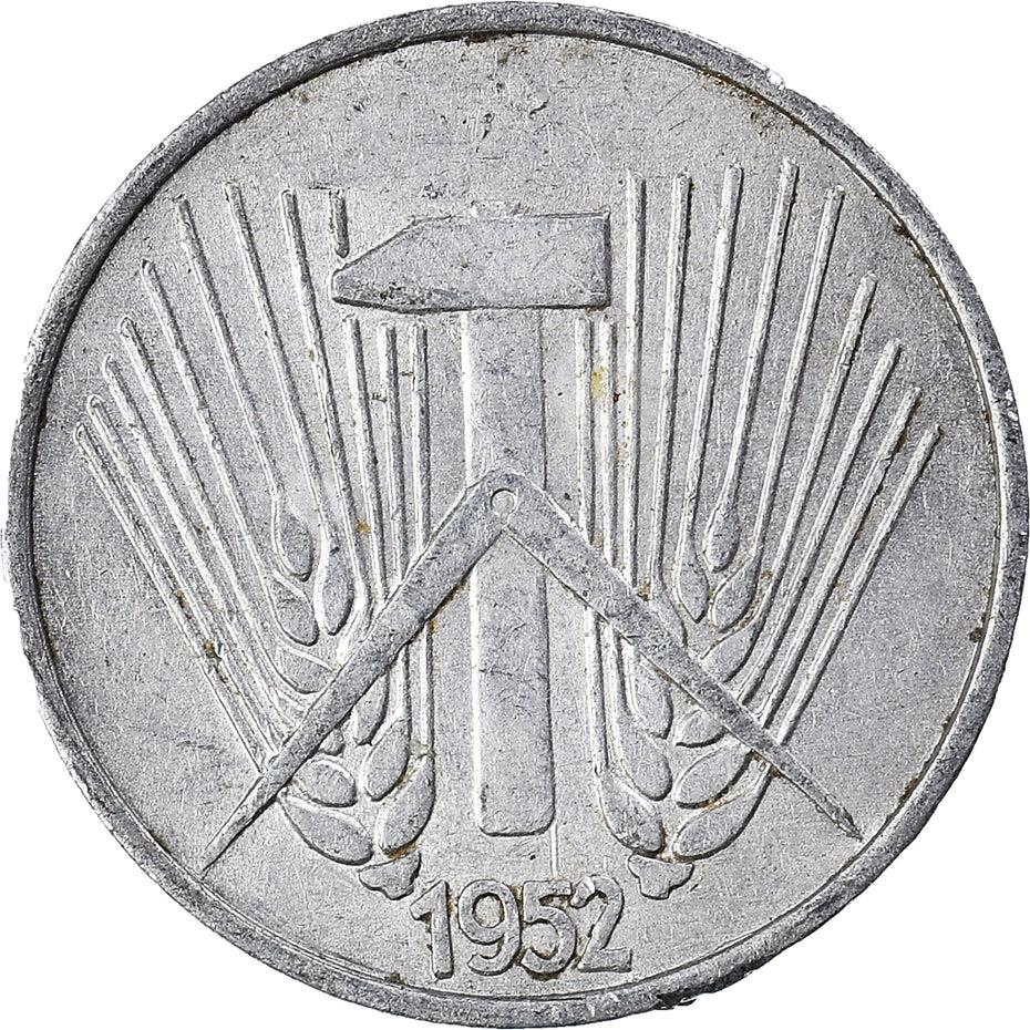 Moneta della Repubblica Democratica Tedesca Germania 1 Pfennig | Martello | Bussola | KM5 | 1952 - 1953