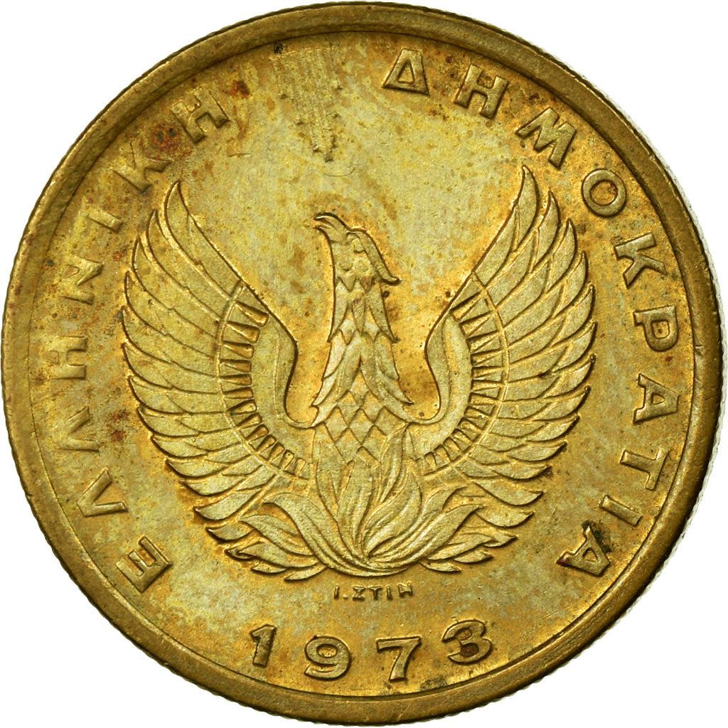 Moneta Grecia Greca 1 Dracma | Pheonix | Dea Atena | Gufo Athene Noctua | KM107 | 1973