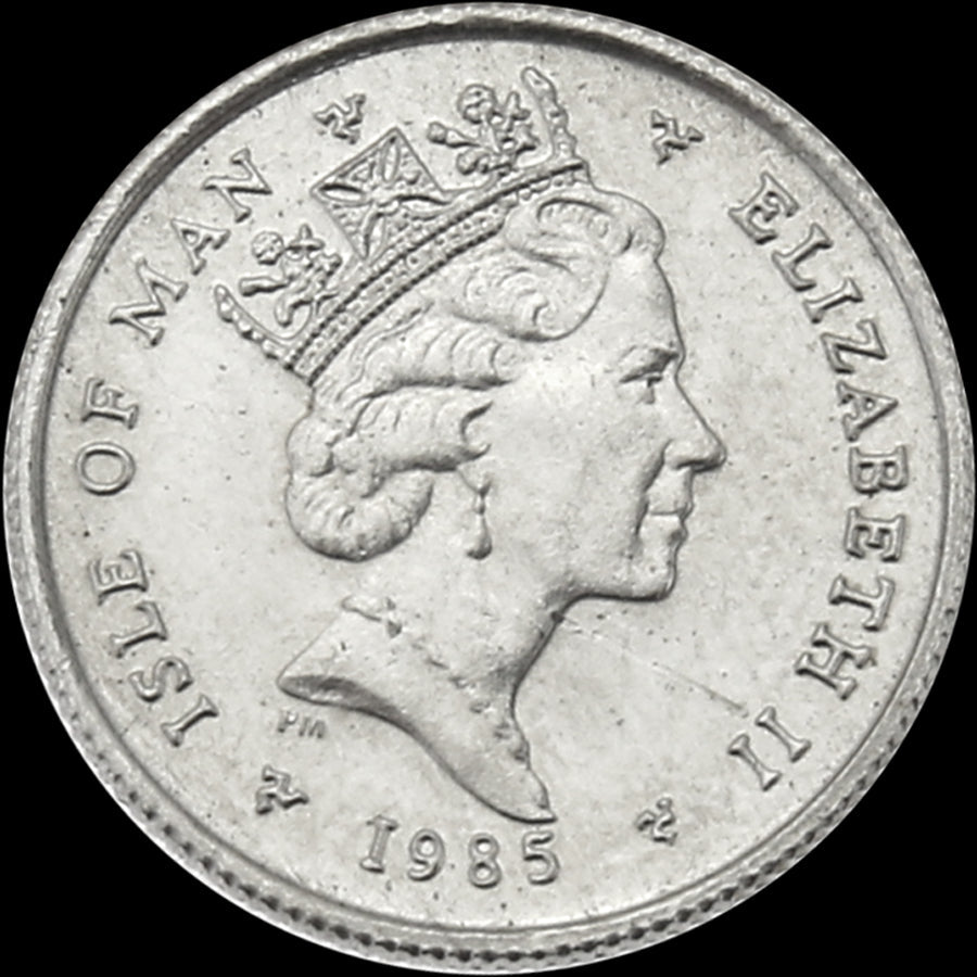 Isle of Man | 1/10 Noble Coin | Elizabeth II | Longboat | Platinum | 1985 - 1987