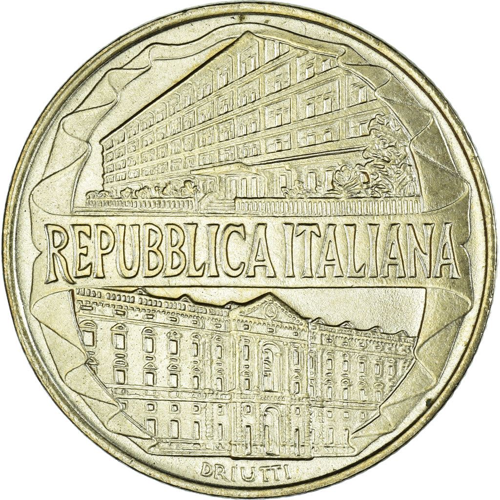 Pièce Italie 200 Lire Académie de la "Guardia di Finanza" | Caserta | Épée | KM184 | 1996