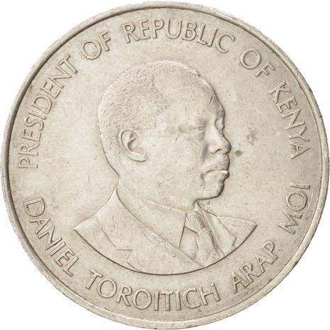 Kenya 1 Shilling | President of Kenya 1989 - 2002 Mynt | KM20 | 1978 - 1989