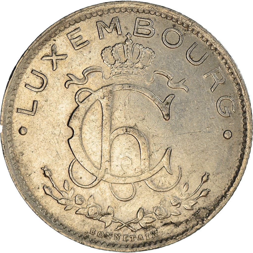 Luxembourg 1 Franc Coin | Grand Duchess Charlotte | 1924 - 1935