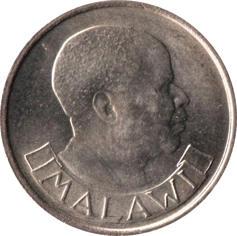Malawi 5 Tambala Munt | Hastings Banda | Paarse Reiger | KM9 | 1971 - 1989