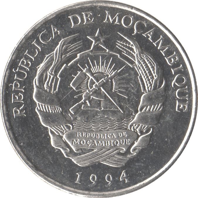 Moneta 50 Meticais Mozambico | Leopardo | KM119 | 1994