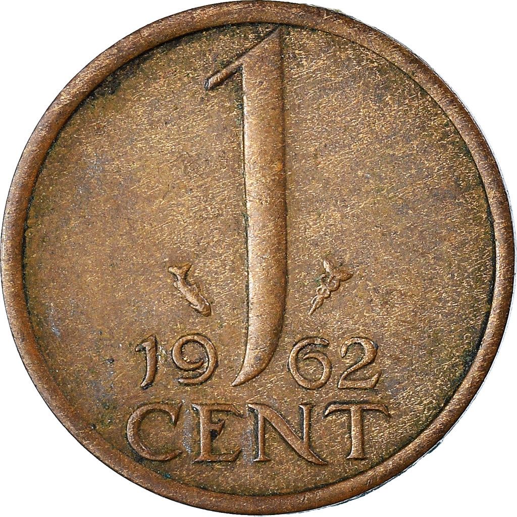 Netherlands 1 Cent Juliana | Coin KM180 1950 - 1980