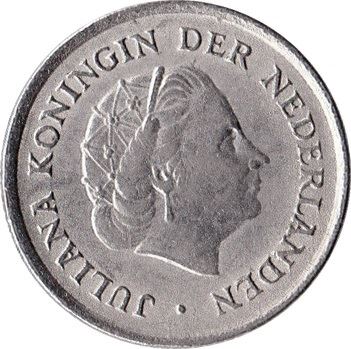 Netherlands 10 Cents Juliana | Coin KM182 1950 - 1980