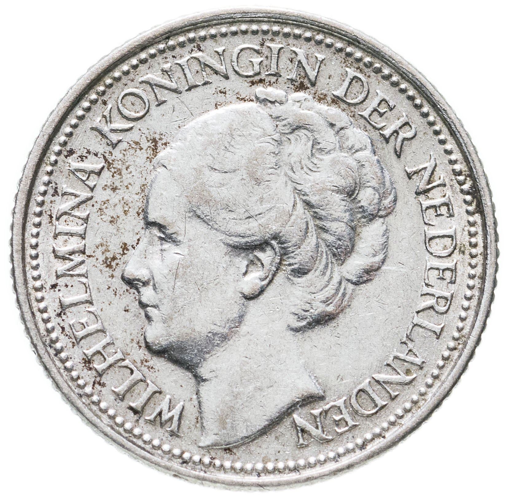 Netherlands Coin 10 Cents | Queen Wilhelmina | KM163 | 1926 - 1945