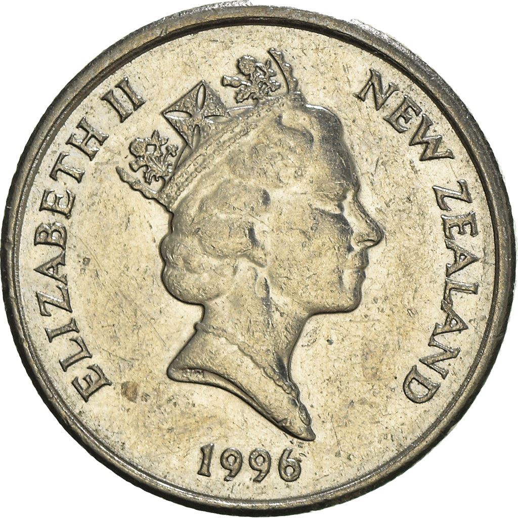 Moneta da 5 centesimi neozelandese | Regina Elisabetta II | Lucertola Tuatara | KM60 | 1986 - 1998