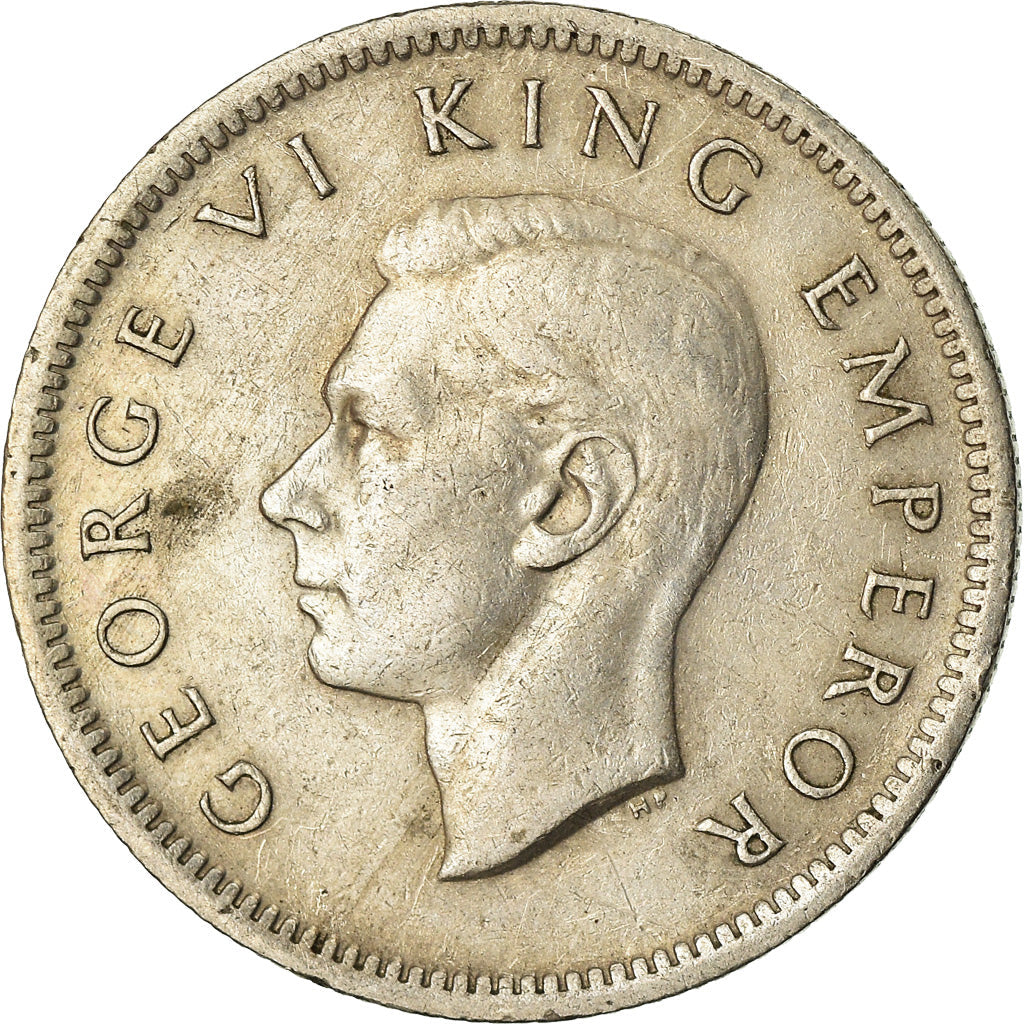 New Zealander 6 Pence Mønt | Kong George VI | Huia Fugl | KM8a | 1947