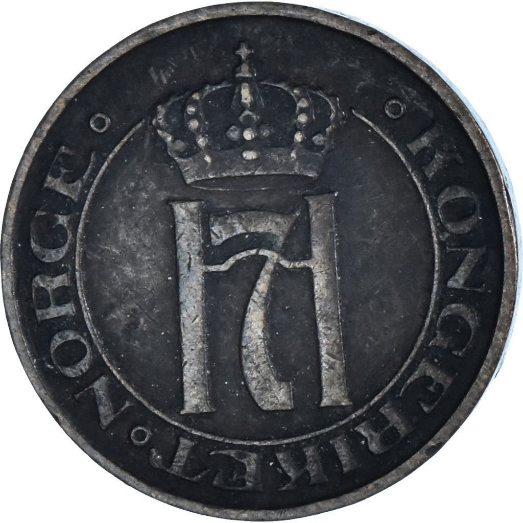 Norvegia 1 Øre - Moneta Haakon VII KM367 1908 - 1952