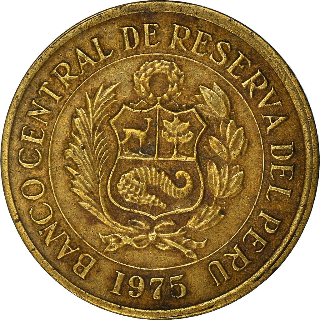 Peru 1 Sol de Oro Coin | Large Type | No mintmark | KM266.1 | 1975 - 1976