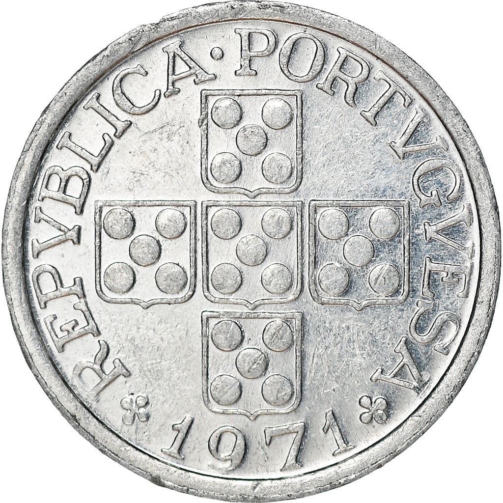 Portugal 10 Centavos Coin | Olive Branch | Cross | KM594 | 1969 - 1979
