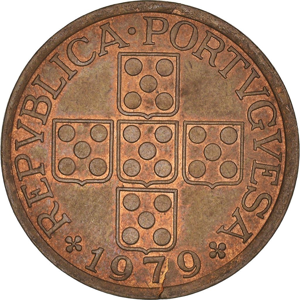 Portugal Mynt Portugisiska 50 Centavos | Kors | Vetekärve | KM596 | 1969 - 1979