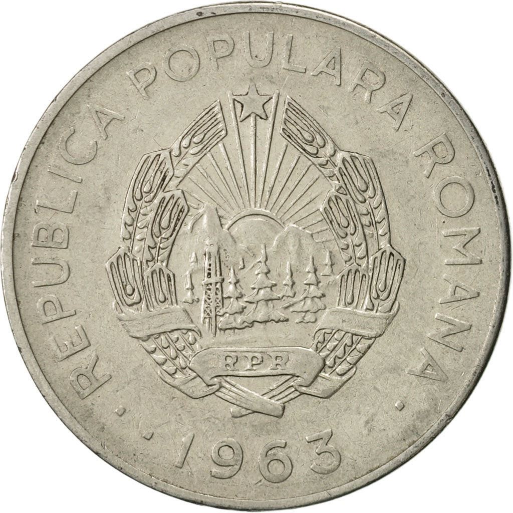 Romania Coin | 3 Lei | Oil Refinery | KM91 | 1963