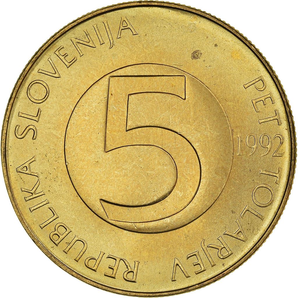 Slovenië 5 Tolarjev Munt | Alpensteenbok | KM6 | 1992 - 2006