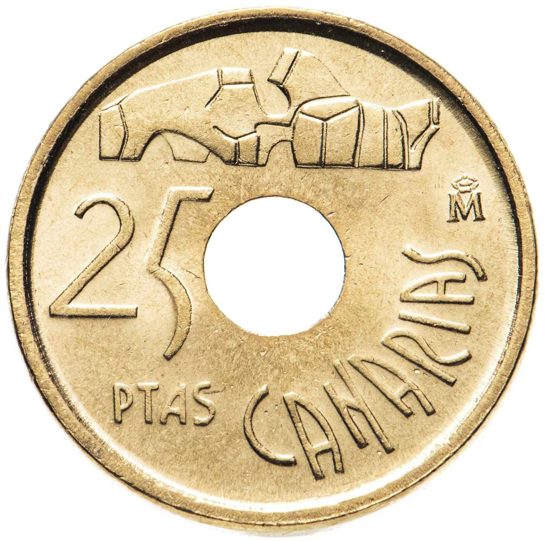 Spanien 25 Peseten Kanarische Inseln Münze KM933 1994