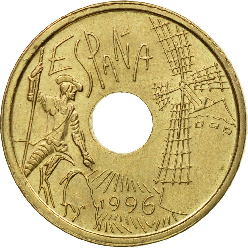 Ispanija 25 pesetų Castile-La Mancha moneta KM962 1996